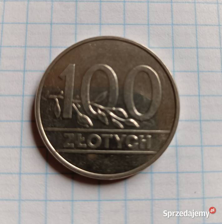 100 ZŁOTYCH 1990 POLSKA Numizmatyka Piszczac
