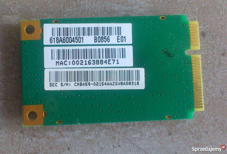 Karta WiFi do laptopa BG Atheros miniPCIe Łódź