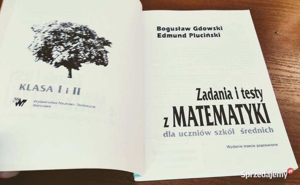 Zadania i testy z matematyki szkół średnich kl Gdańsk sprzedam