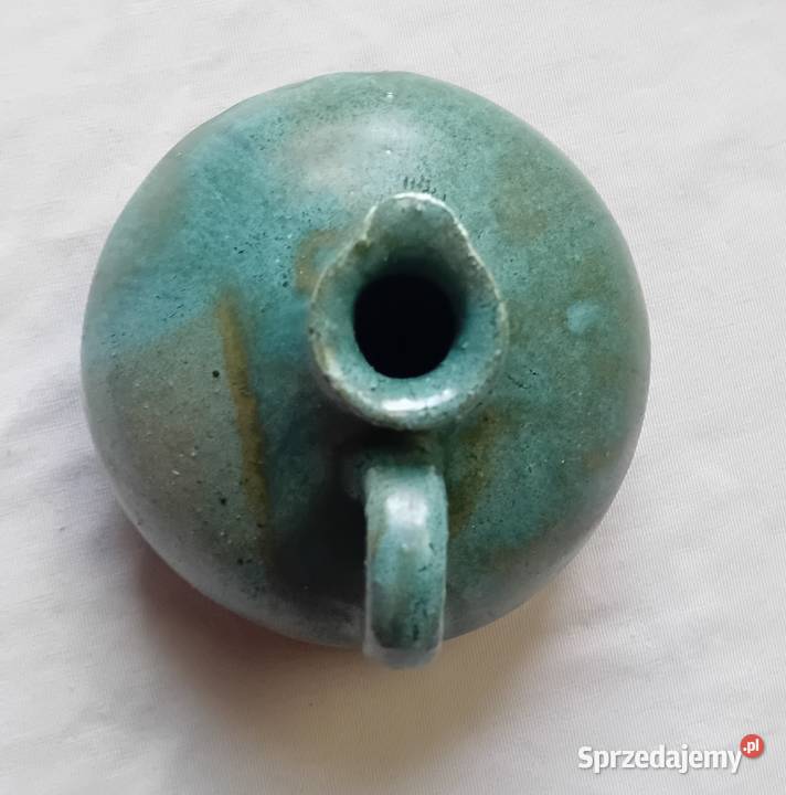 Ceramiczny świecznik ceramika artystyczna 1986 r Koźminek