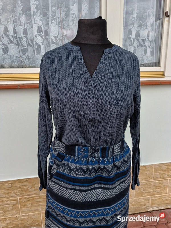 Niebieska koszula we wzór r L XL Dąbrowica