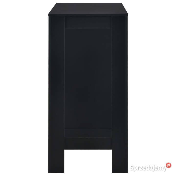 Stolik barowy z półkami czarny 110 x 50 x 103 Warszawa sprzedam
