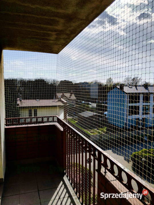 Montowanie siatek kota na balkon Warszawa Siatka