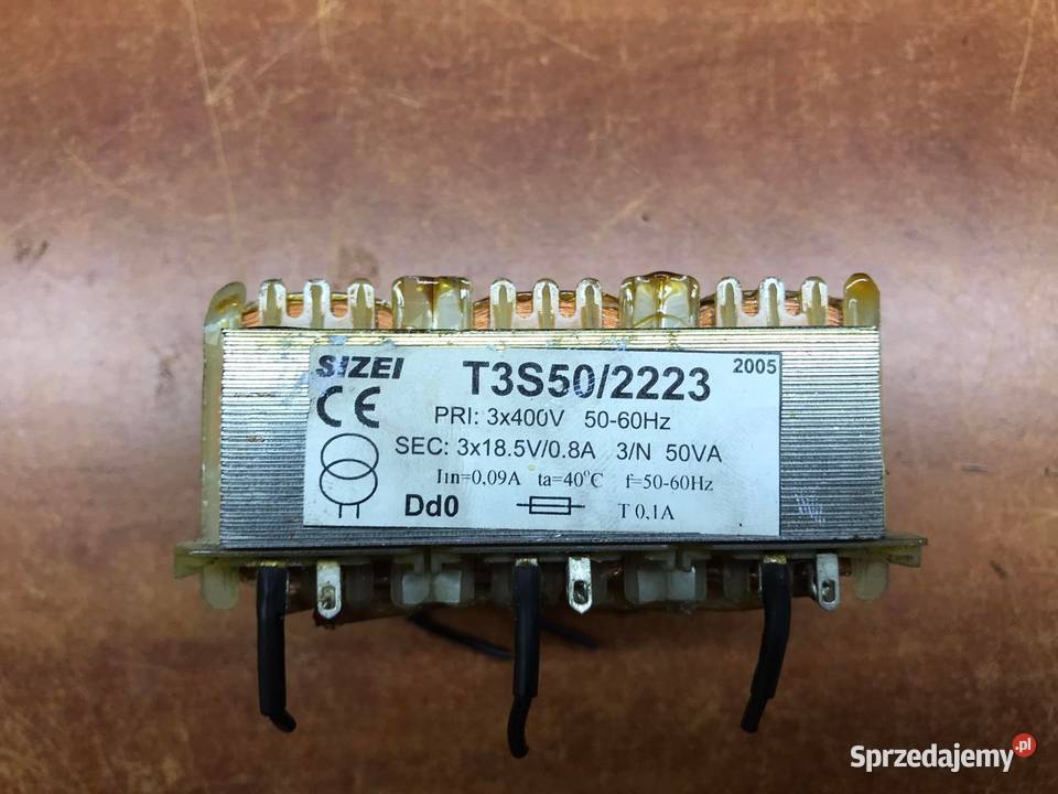 Transformator 3F 3 fazowy 3x400V 3x185V 08A 50VA Gliwice