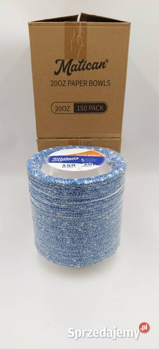 Miski jednorazowe 600 ml 150 Ząbki