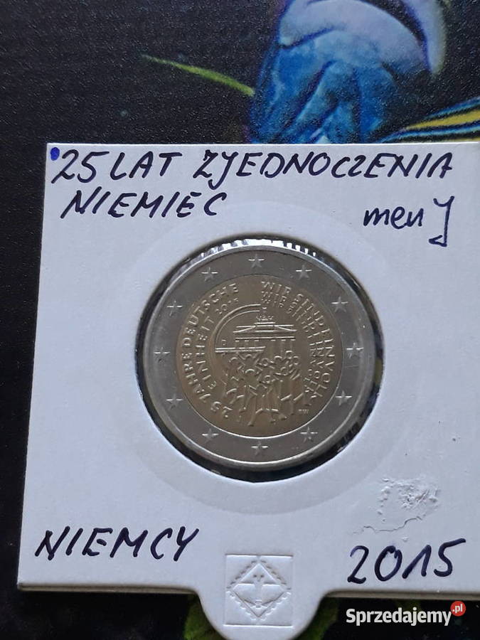 2 Euro Niemcy 25 rZjednoczenia Niemiec 2015 r wielkopolskie Konin