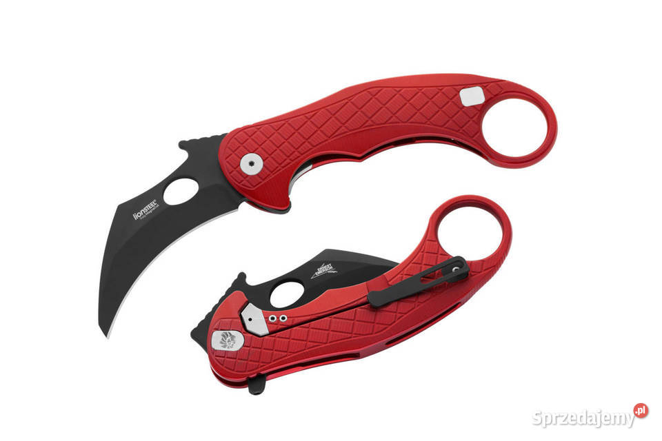 Nóż składany LionSteel LEOne Karambit Red