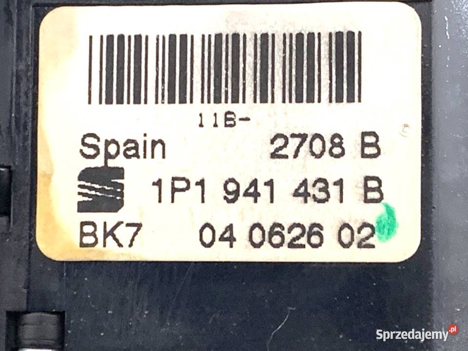 WŁĄCZNIK ŚWIATEŁ SEAT LEON II 1P1941431B 0513 sprzedam