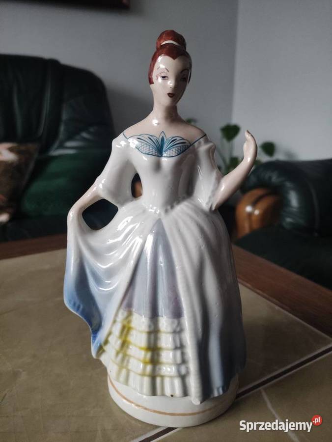 Figurka porcelanowa dama w krynolinie Steatyt lubelskie sprzedam