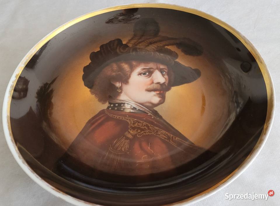 Patera z portretem wg Rembrandta Bawo Dotter Kraków sprzedam