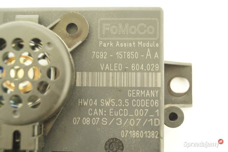 Moduł Parktronic PDC Przód Tył Ford SMax 7G9215T850AA