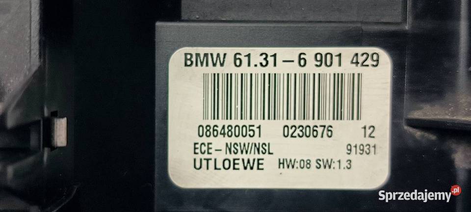PRZEŁĄCZNIK BMW E46 086480051 ŚWIATEŁ kujawsko-pomorskie Lipno