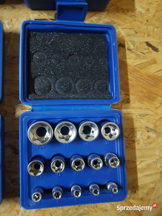 KLUCZE NASADOWE TORX 14el NASADKI 14 38 12 Głogowa