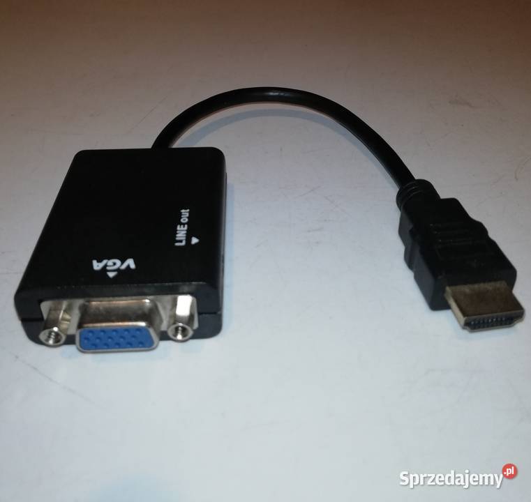 Adapter HDMI - VGA konwerter HDMI /VGA nieużywany