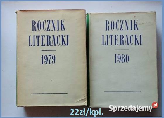 Rocznik Literacki 1979 1980 literatura świat sprzedam