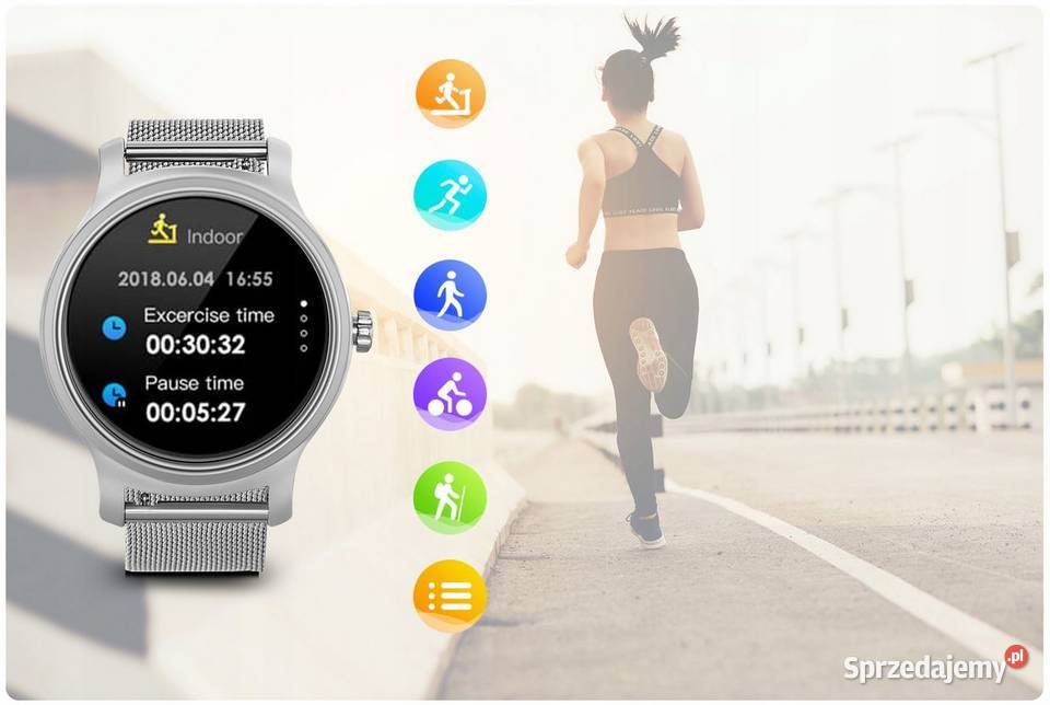 ZEGAREK SMARTWATCH OVERMAX TOUCH 26 KROKOMIERZ na rękę Białystok