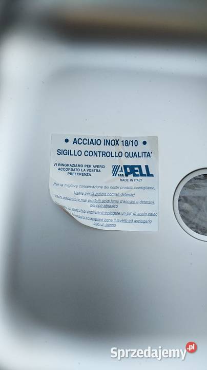 Zlew dwukomorowy 80x50 włoski nowy Kozienice sprzedam