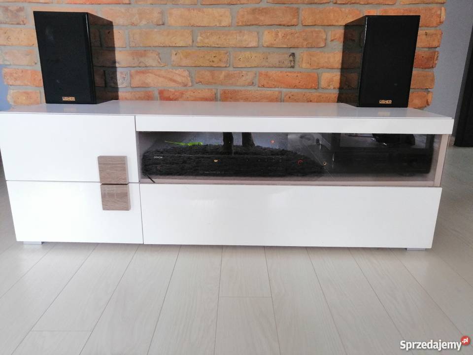 Szafka RTV biały połysk 45cm Pozostałe Meble świętokrzyskie