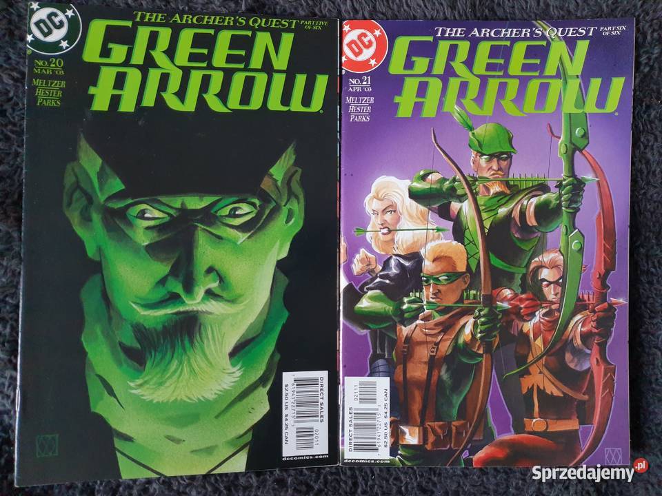 Green Arrow The Archers Quest zestaw 6 komiksów Gdynia sprzedam
