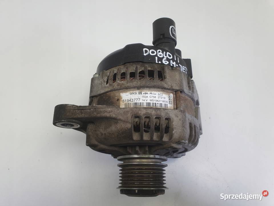 ALTERNATOR Fiat Doblo II 16 MJet 150A 51943777 osobowe Chełm