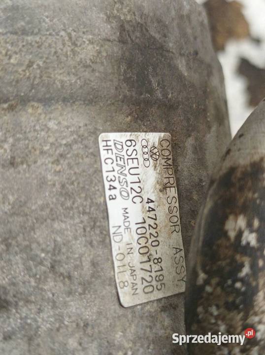SPRĘŻARKA KLIMATYZACJI 4472208195 14 TDI VW Rok produkcji 2005 Kompresory klimatyzacji sprzedam