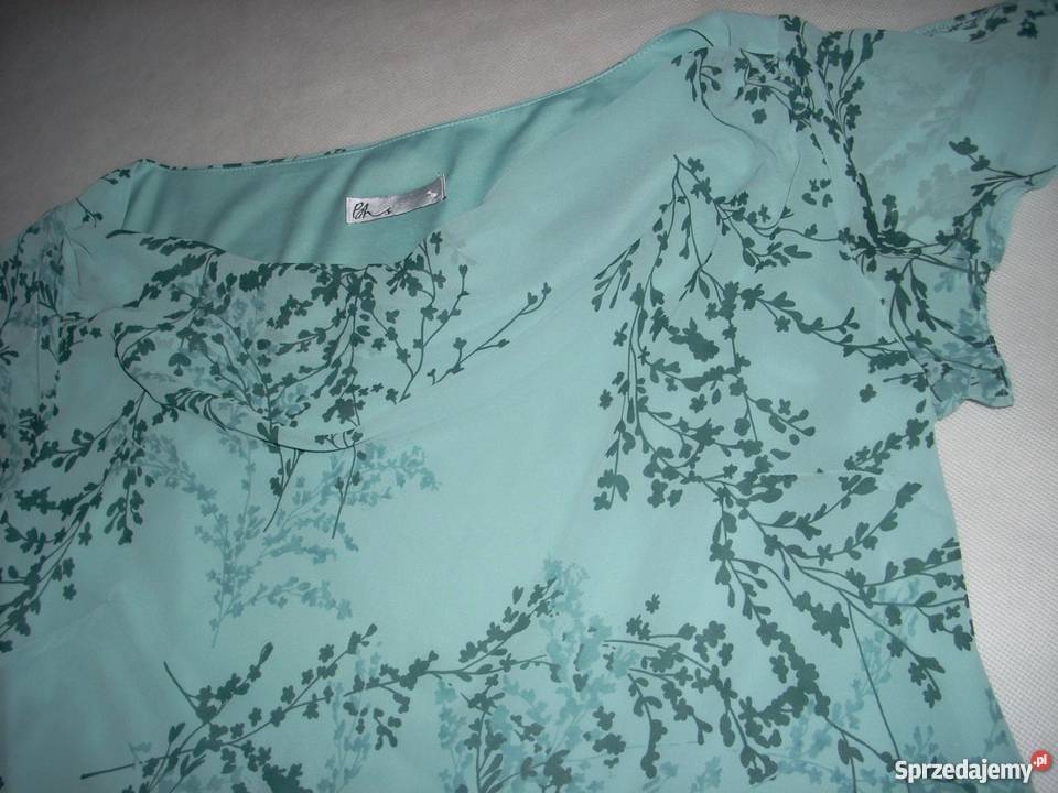 BHS zwiewna bluzka elegancka woda NOWA 40 42 L Inny wzór Nowy Sącz