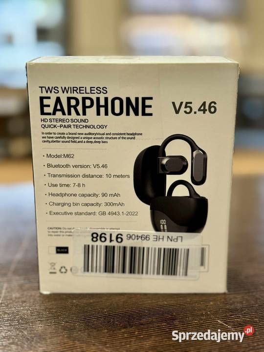 Słuchawki bezprzewodowe BLUETOOTH M62 OPEN EAR Elbląg sprzedam