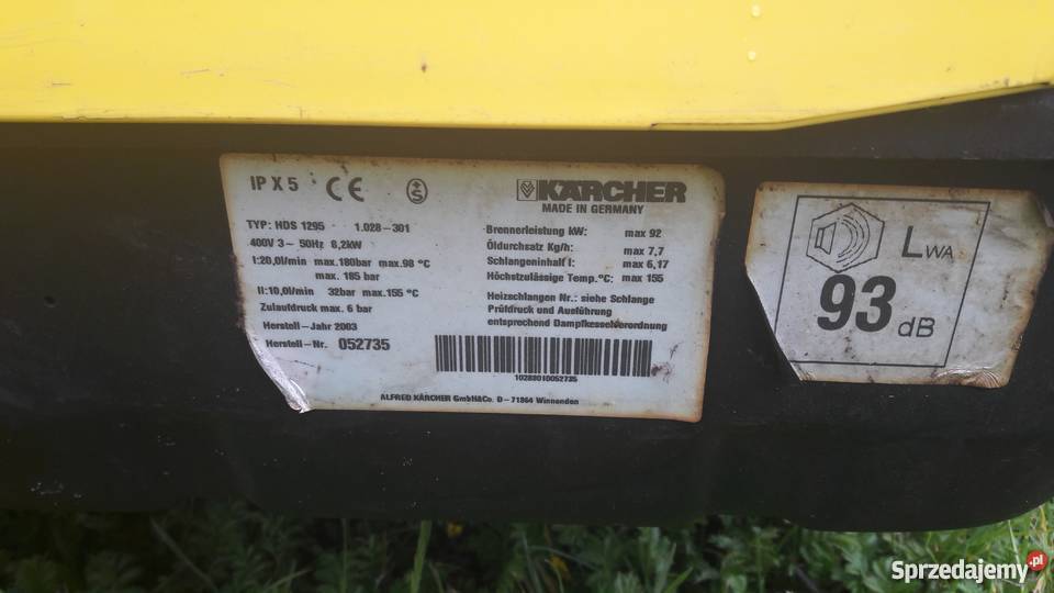 Karcher HDS 1295 sprawny tanio podgrzewanie wody Narzędzia ogrodnicze