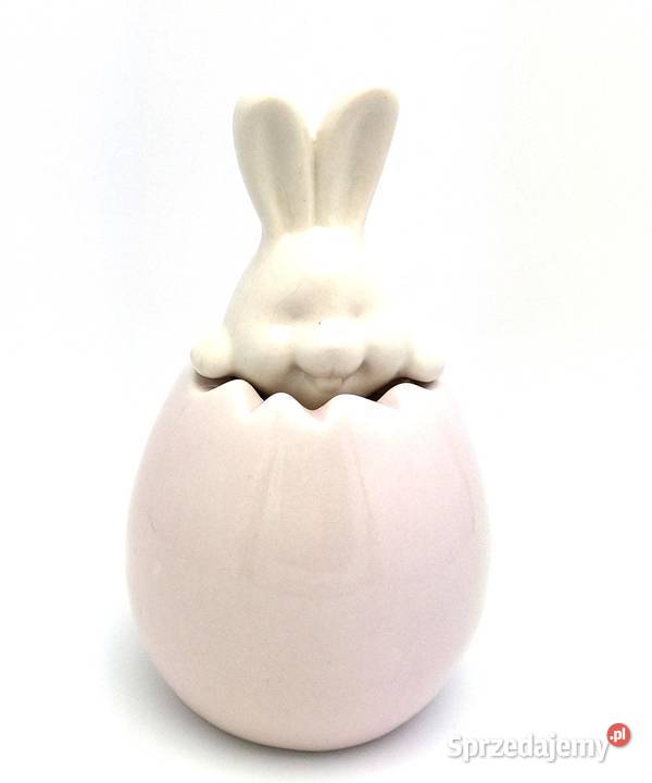PROMOCJA Zajączek w jajku różowym porcelana Poznań