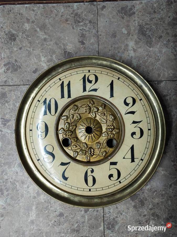 711 Tarcza starego zegara ściennego ślązak 185 Tczew