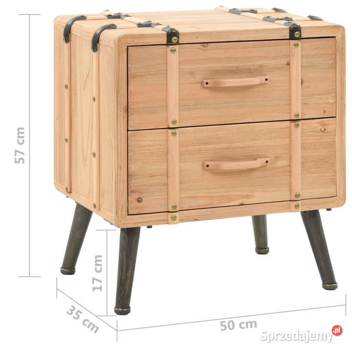 Szafka nocna lite drewno jodłowe 50 x 35 x 57 mazowieckie sprzedam