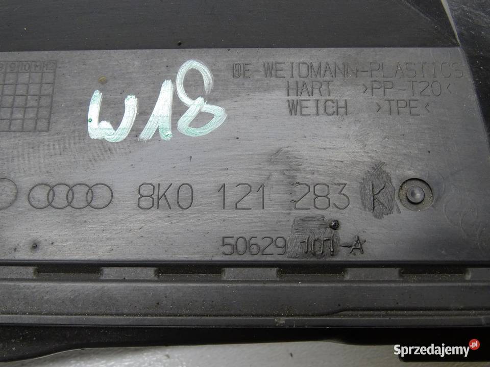 KIEROWNICA WLOT DOLOT POWIETRZA 8K0121283K AUDI