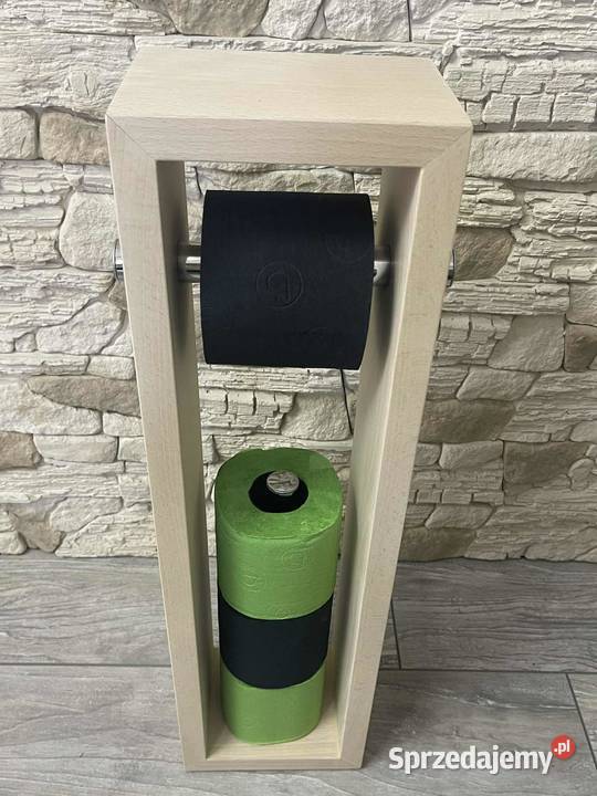 Stojak na papier toaletowy uchwyt drewniany podkarpackie Dębica