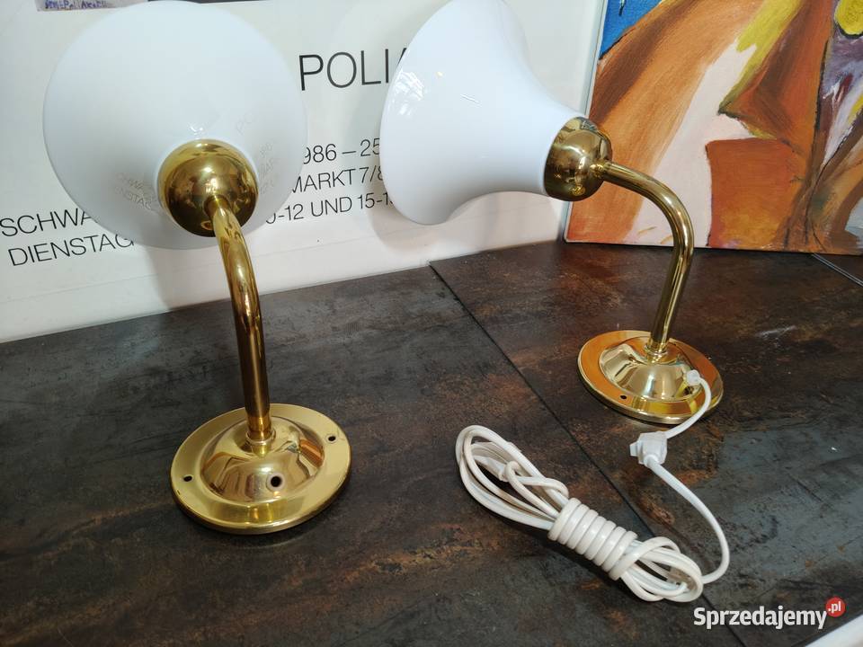 Kinkiety Ikea lata 80 mosiądz vintage Kinkiety Kalisz