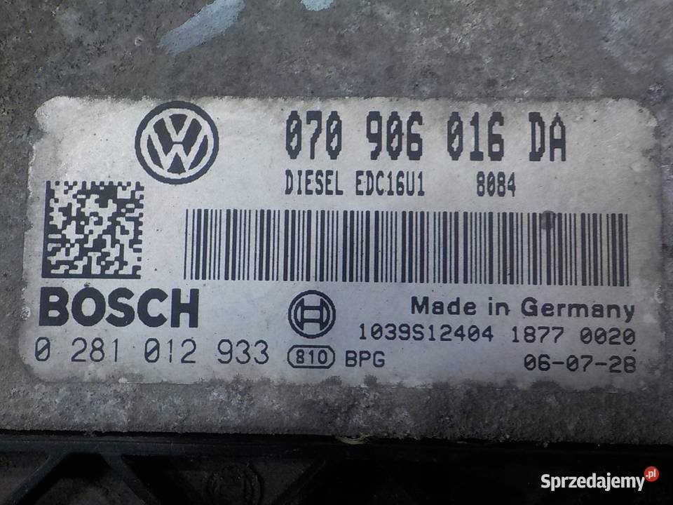 VW TOUAREG 7L 25 TDI AUT 06r 5D sterownik osobowe Suków