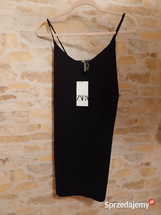 44XXL ZARA Ekskluzywna czarna halka modelująca z czarny Kraków
