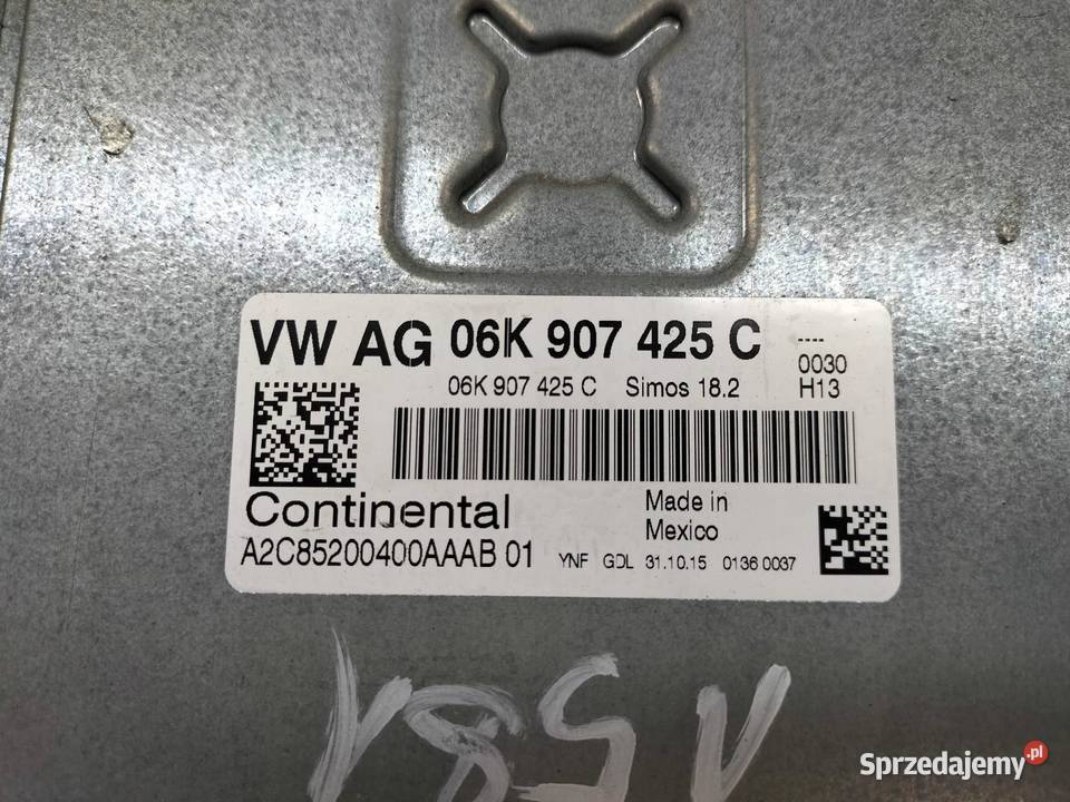 STEROWNIK SILNIKA 06K907425C A2C85200400AAAB 20 Sterowniki sprzedam