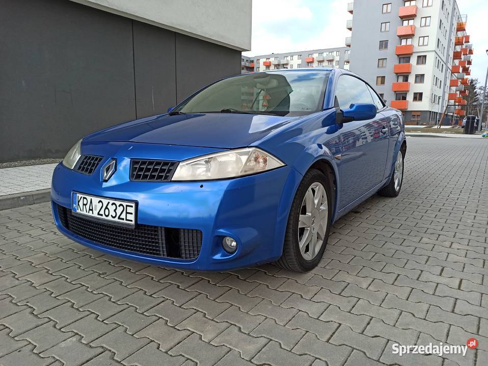 RENAULT MEGANE CABRIO 20GAZ nieuszkodzony małopolskie Kraków