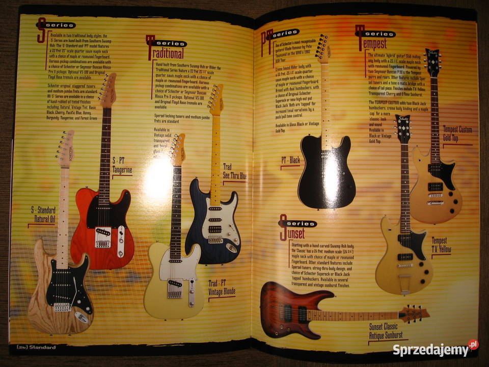 Schecter 2000 guitar catalog katalog gitar Kępice sprzedam