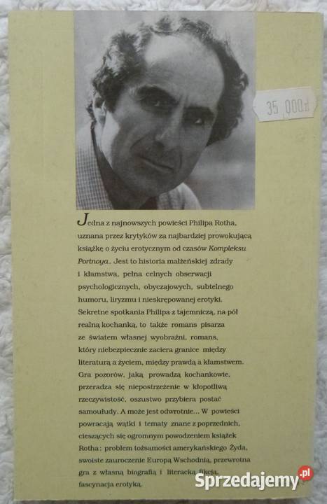 Oszustwo Philip Roth Proza i poezja Warszawa