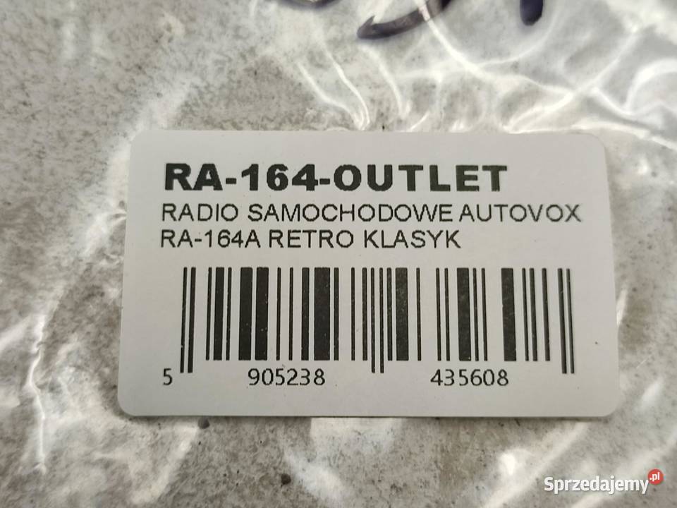 RADIO SAMOCHODOWE AUTOVOX RA164A RETRO KLASYK