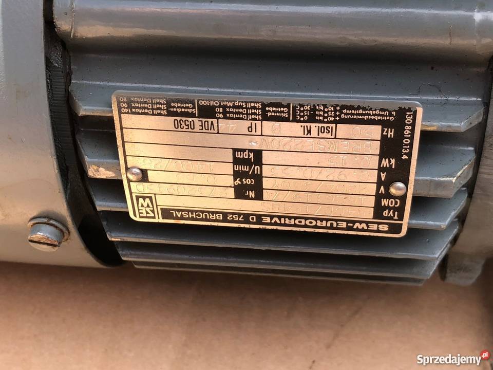 motoreduktor SEW 28obrmin 015 kW Nowy Tomyśl