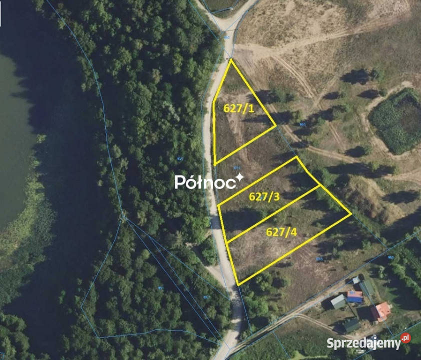Działka budowlana MAZURY Woszczele JEZIOROREM