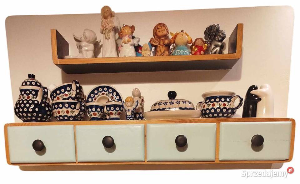 Zestaw z lat 50tych PRL komplet stół szafka