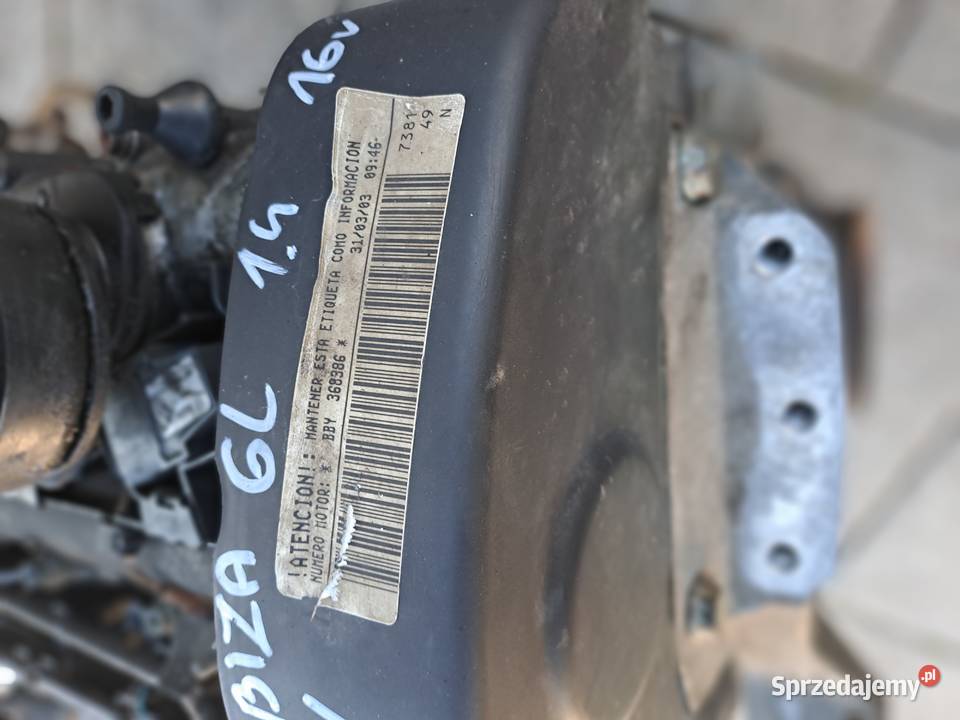 Seat Ibiza 6L 14 16v silnik kompletny kod BKY Jastrzębie-Zdrój