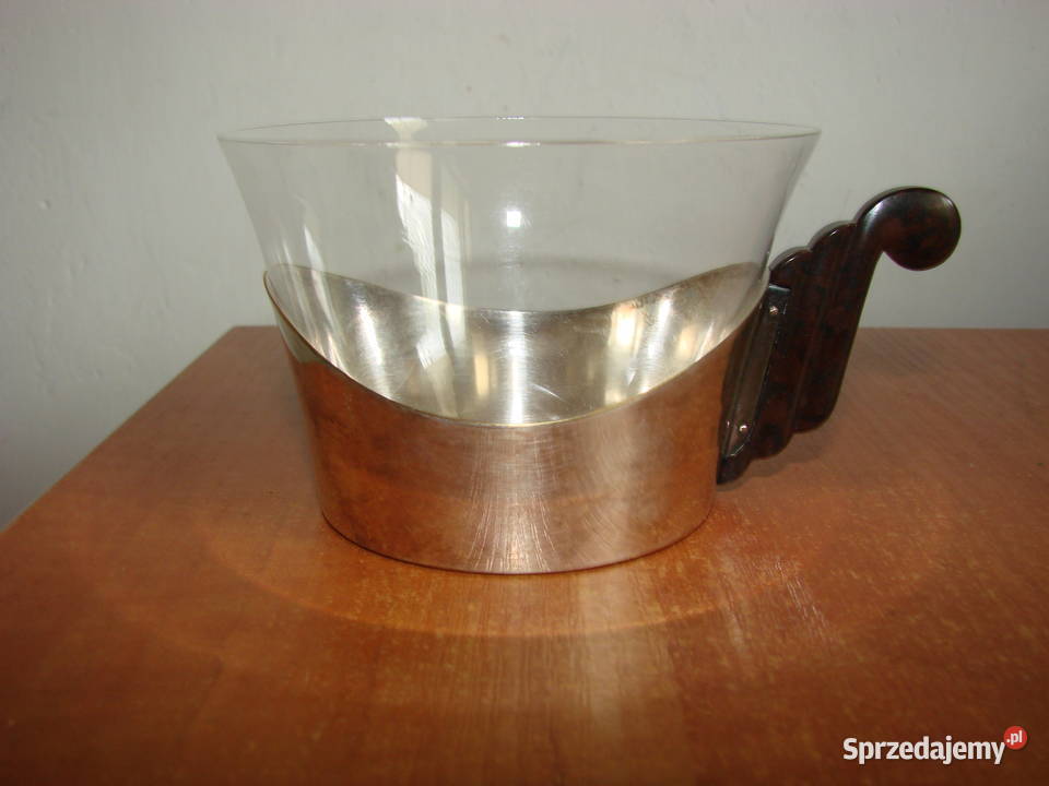 WMF filiżanki w koszykach plater vintage Pruszcz Gdański