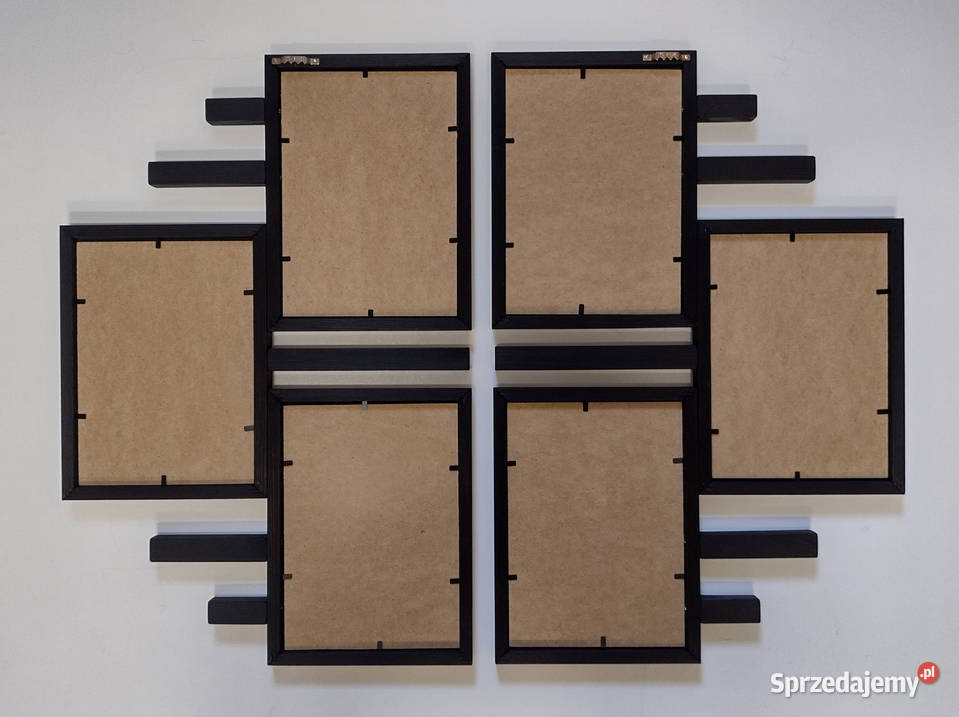 Drewniana Multirama Ramka na 6 zdjęć 15X21 Ramki i ramy