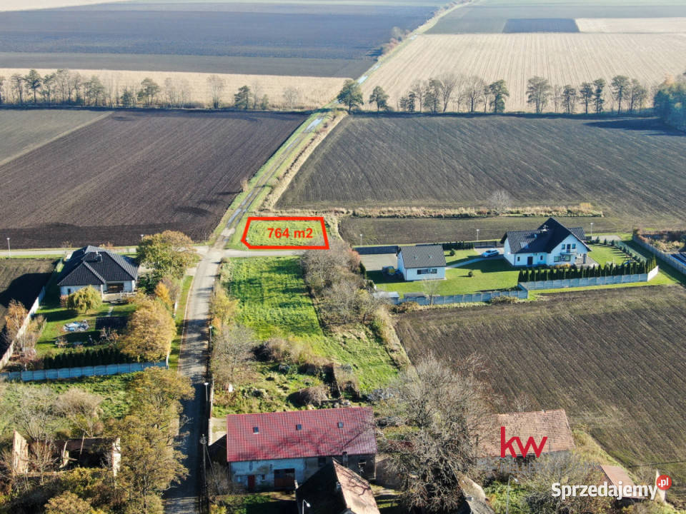 Działka 764m2 Cieszyce Akacjowa szambo dolnośląskie