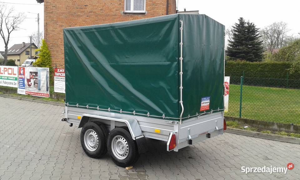 Przyczepa Rydwan 270x150x180 dwuosiowa plandeka burtowe