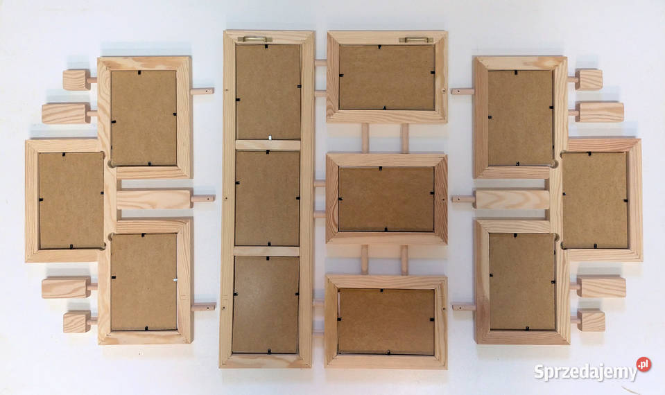 Drewniana Ramka Multirama na 12 zdjęć 10x15 Dom i Ogród Bydgoszcz